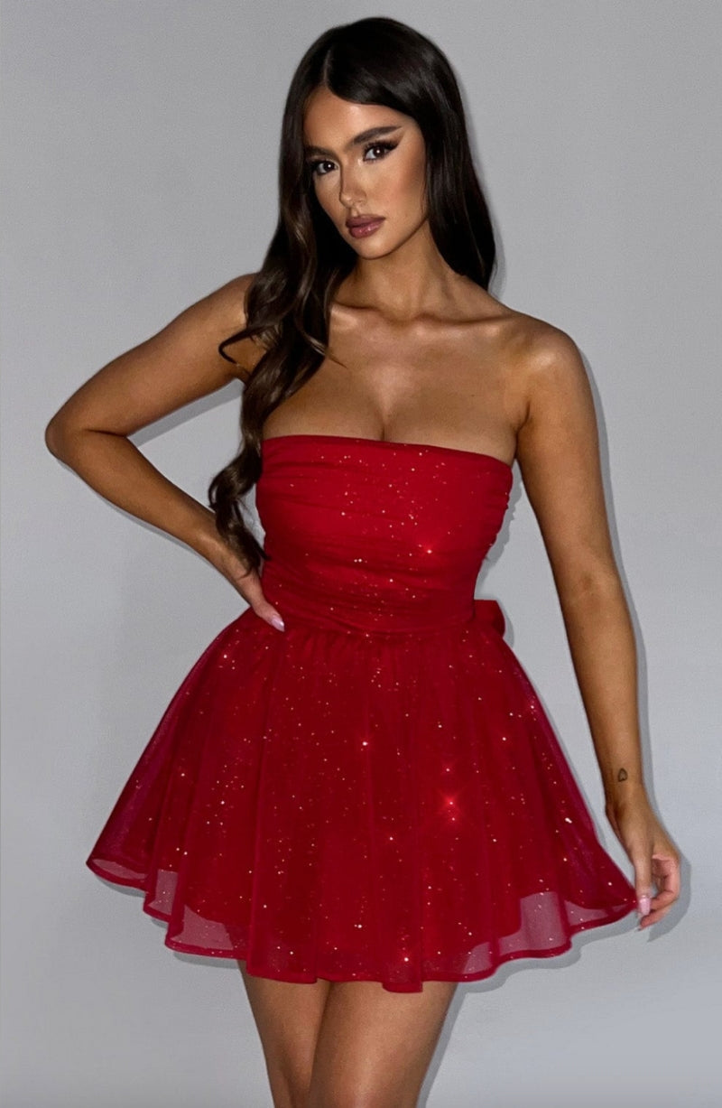 Channel | mini glitter jurk